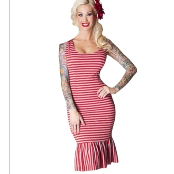 Bettie Page Gotcha Dress - Picture 1 of 4